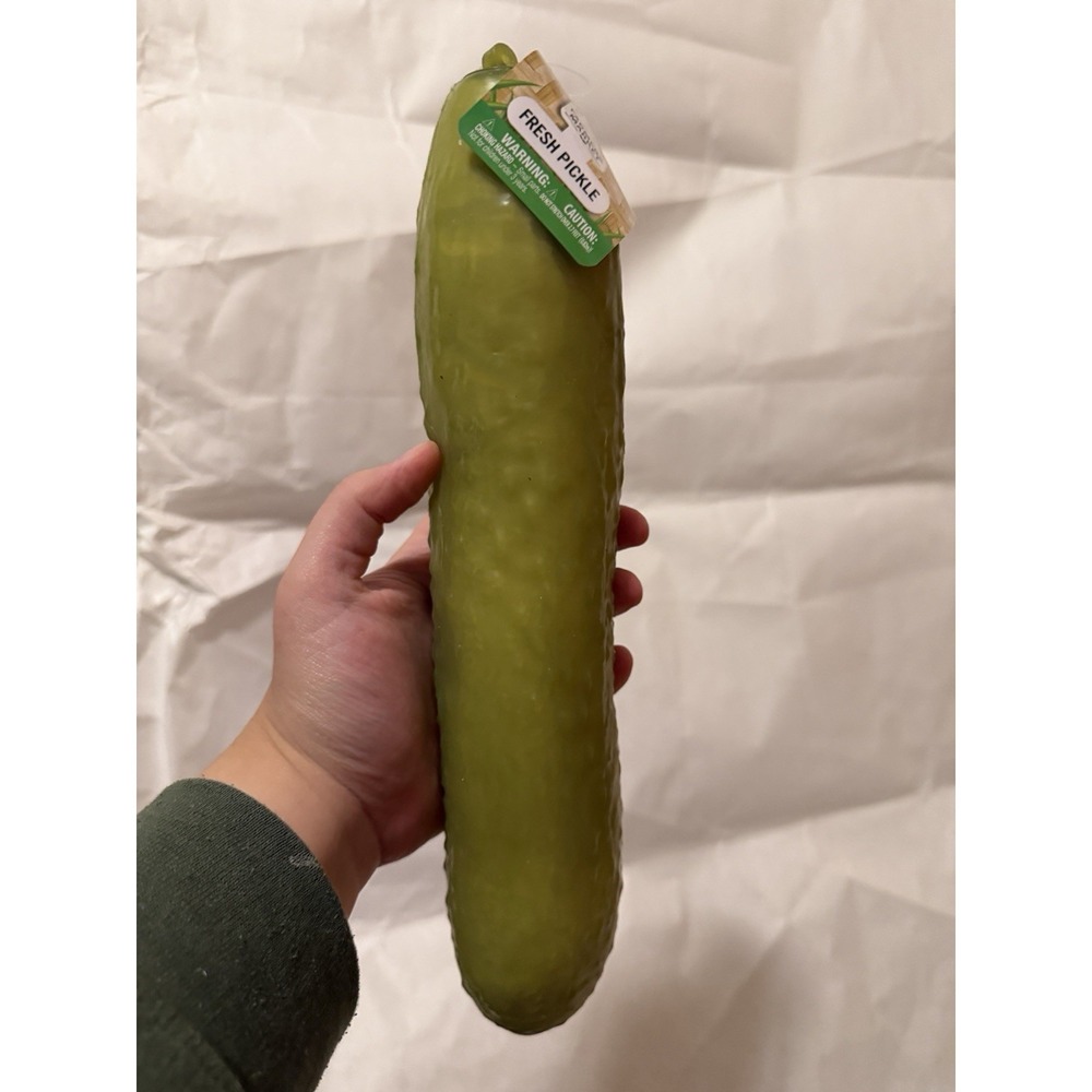 Farmers Market Squishy Fresh Pickle Sensory Toy Green New viral TikTok